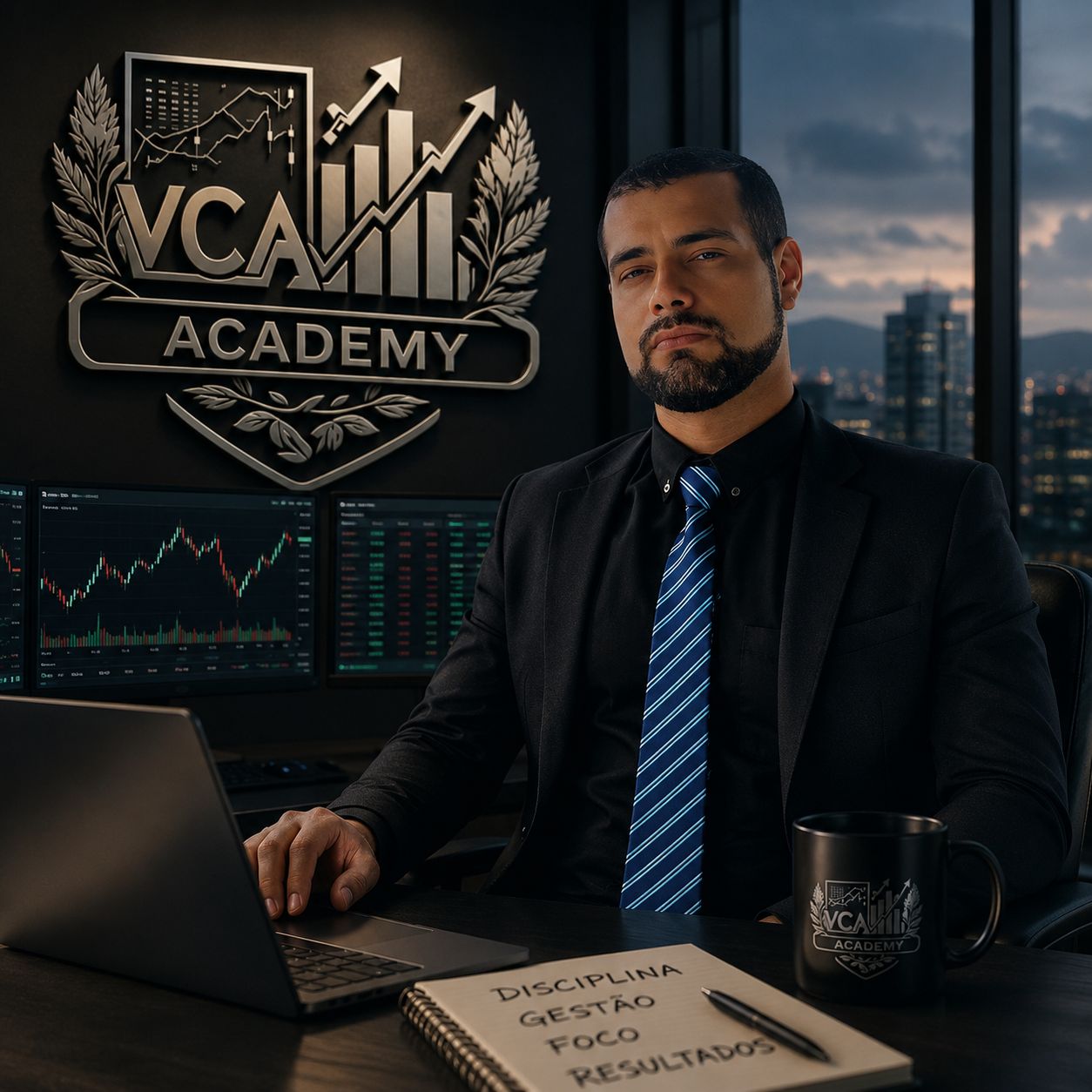 Victor Trader operando o mercado financeiro
